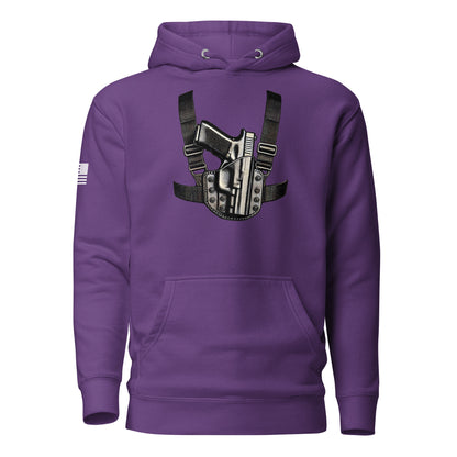 Always Carrying | Premium Cotton Hoodie Cotton Hoodie Gun Beaver Purple S 