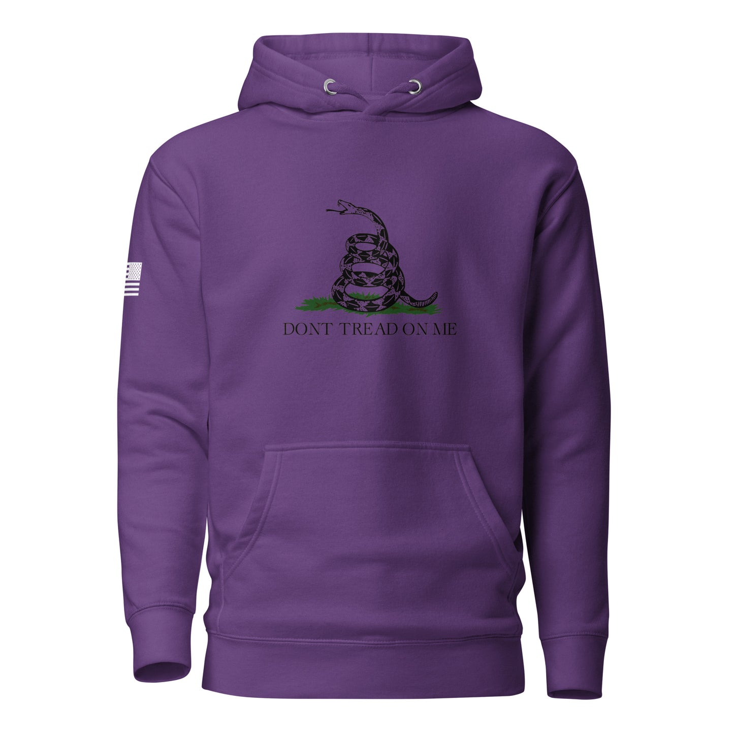 "Don't Tread On Me" | Premium Cotton Hoodie Cotton Hoodie Gun Beaver Purple S 