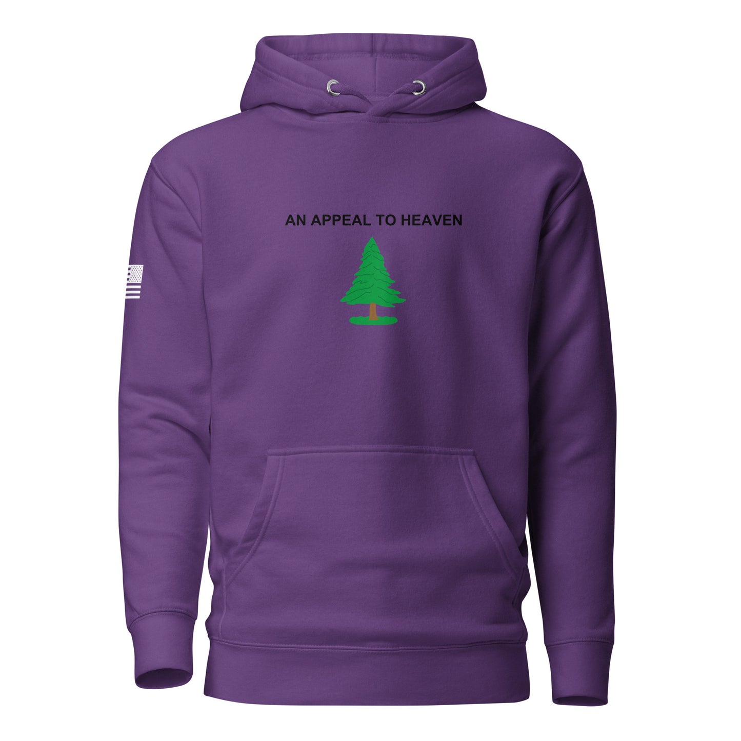 "An Appeal to Heaven" | Premium Cotton Hoodie Cotton Hoodie Gun Beaver Purple S 