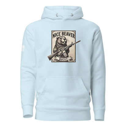 "Nice Beaver!" | Premium Cotton Hoodie Cotton Hoodie Gun Beaver