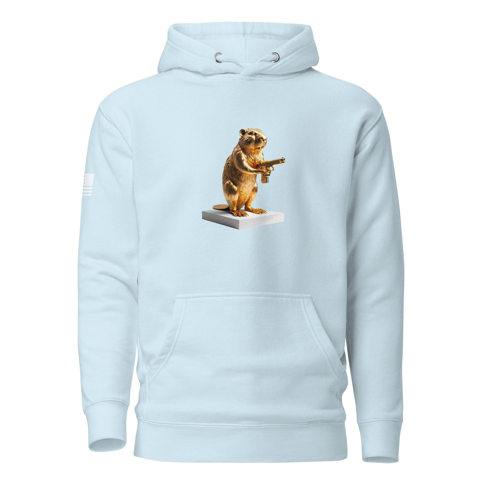 Golden Gun Beaver Trophy | Premium Cotton Hoodie Cotton Hoodie Gun Beaver