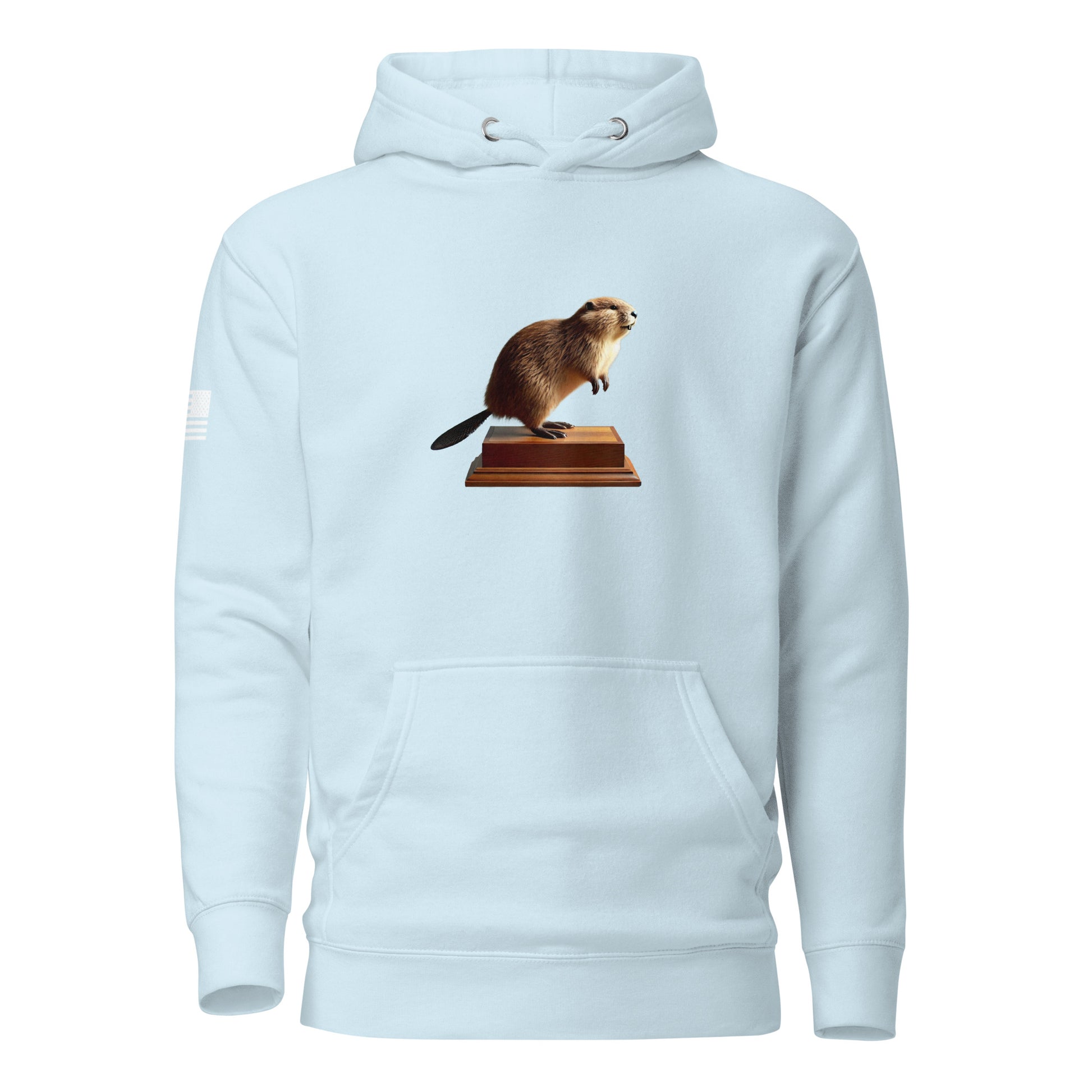 "Thank you. I just had it stuffed." Stuffed Beaver | Premium Cotton Hoodie Cotton Hoodie Gun Beaver