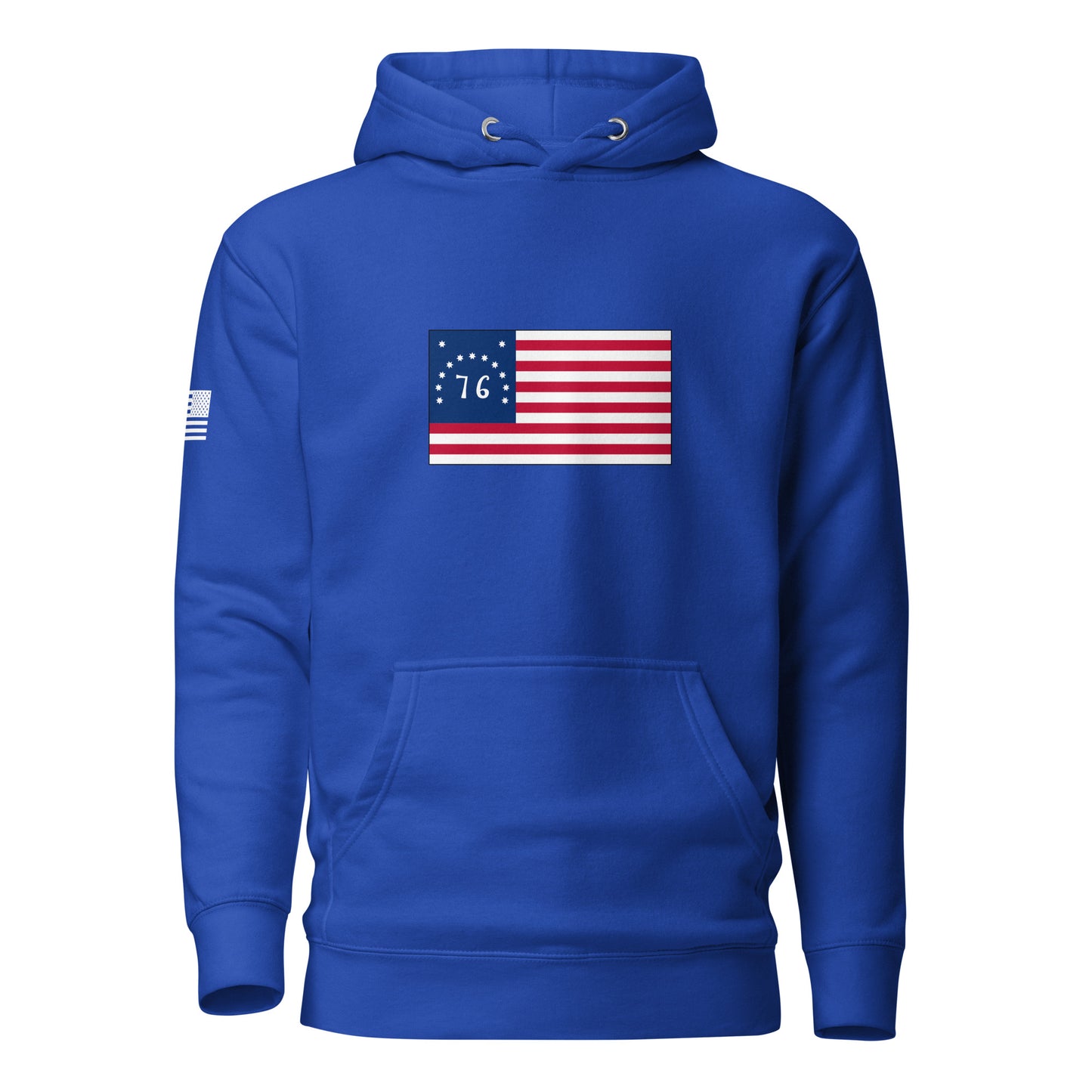 Bennington Flag | Premium Cotton Hoodie Cotton Hoodie Gun Beaver Team Royal S 