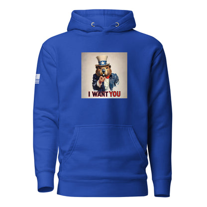 Gun Beaver "Wants You" | Premium Cotton Hoodie Cotton Hoodie Gun Beaver Team Royal S 