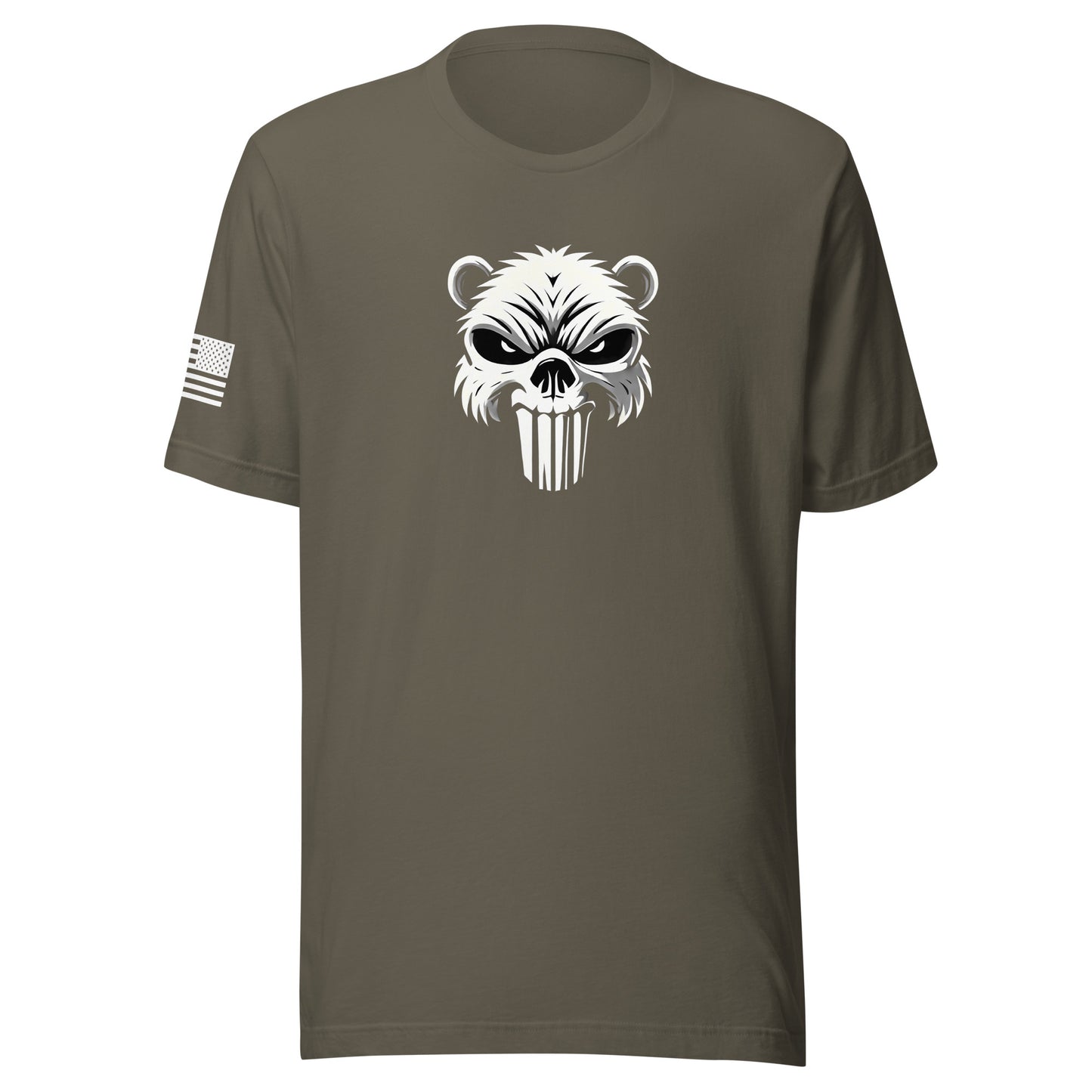 Beaver Punisher | Short Sleeve Jersey T-Shirt | Bella + Canvas T-Shirt Gun Beaver Army S 