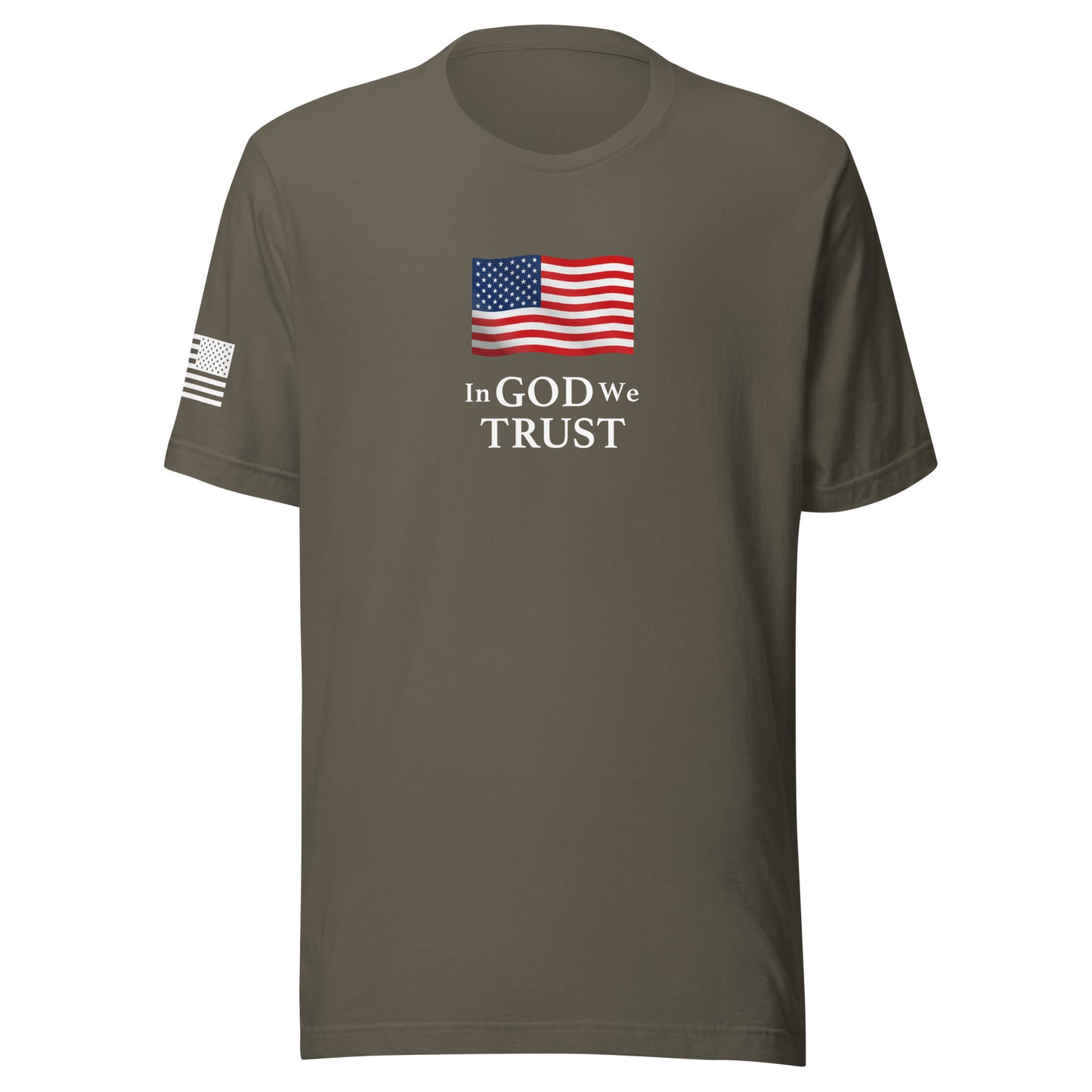 "In God We Trust" | Short Sleeve Jersey T-Shirt | Bella + Canvas T-Shirt Gun Beaver Army S 