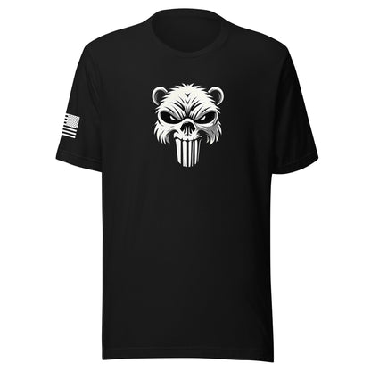 Beaver Punisher | Short Sleeve Jersey T-Shirt | Bella + Canvas T-Shirt Gun Beaver Black S 