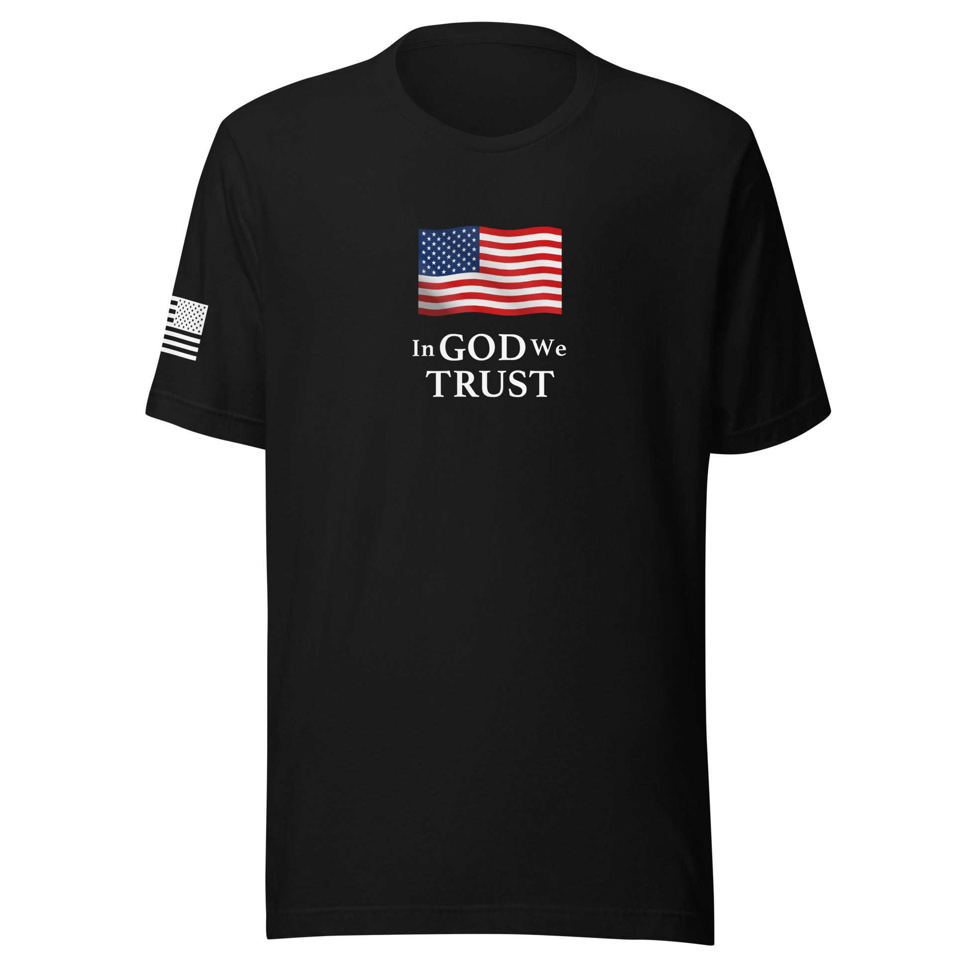 "In God We Trust" | Short Sleeve Jersey T-Shirt | Bella + Canvas T-Shirt Gun Beaver Black S 