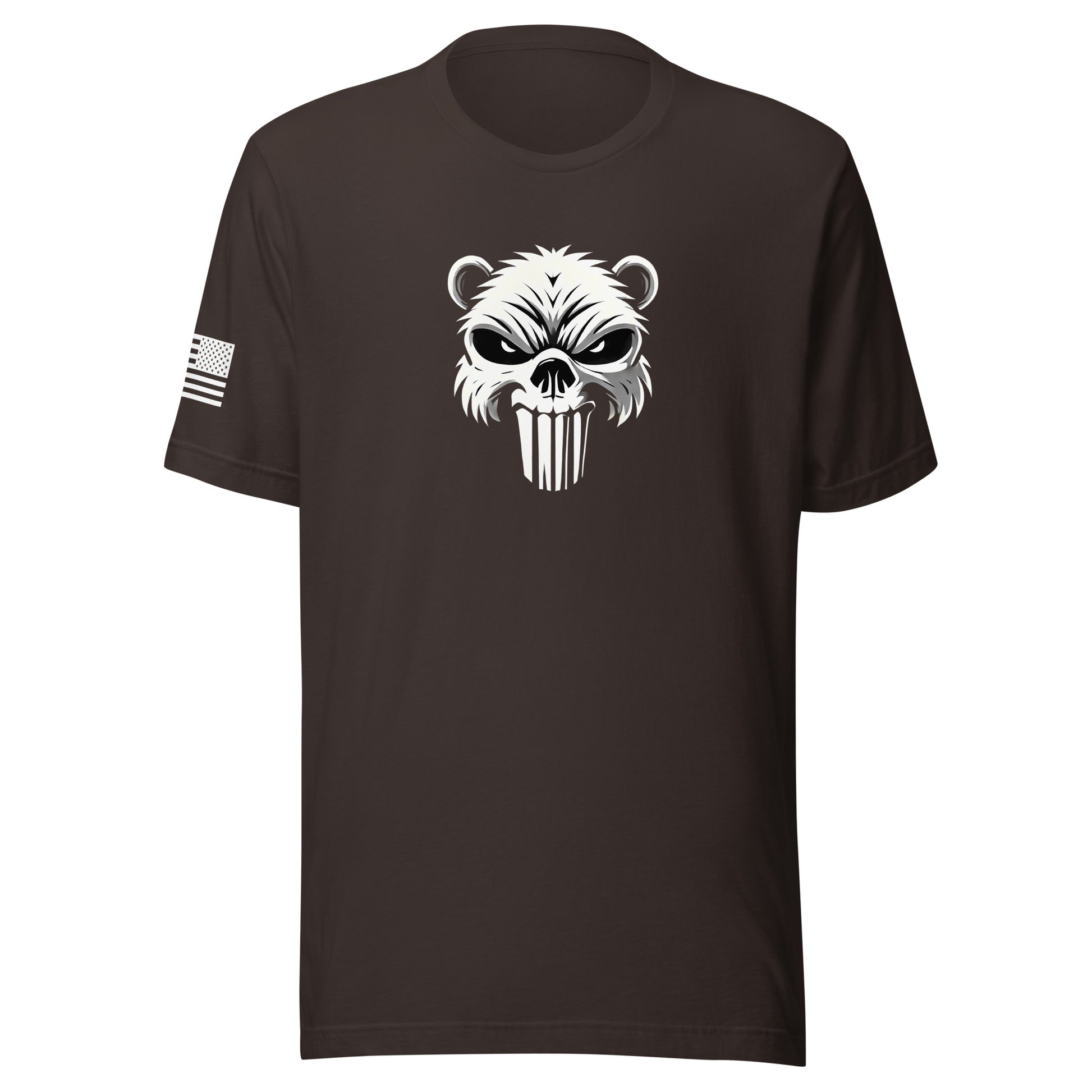 Beaver Punisher | Short Sleeve Jersey T-Shirt | Bella + Canvas T-Shirt Gun Beaver Brown S 