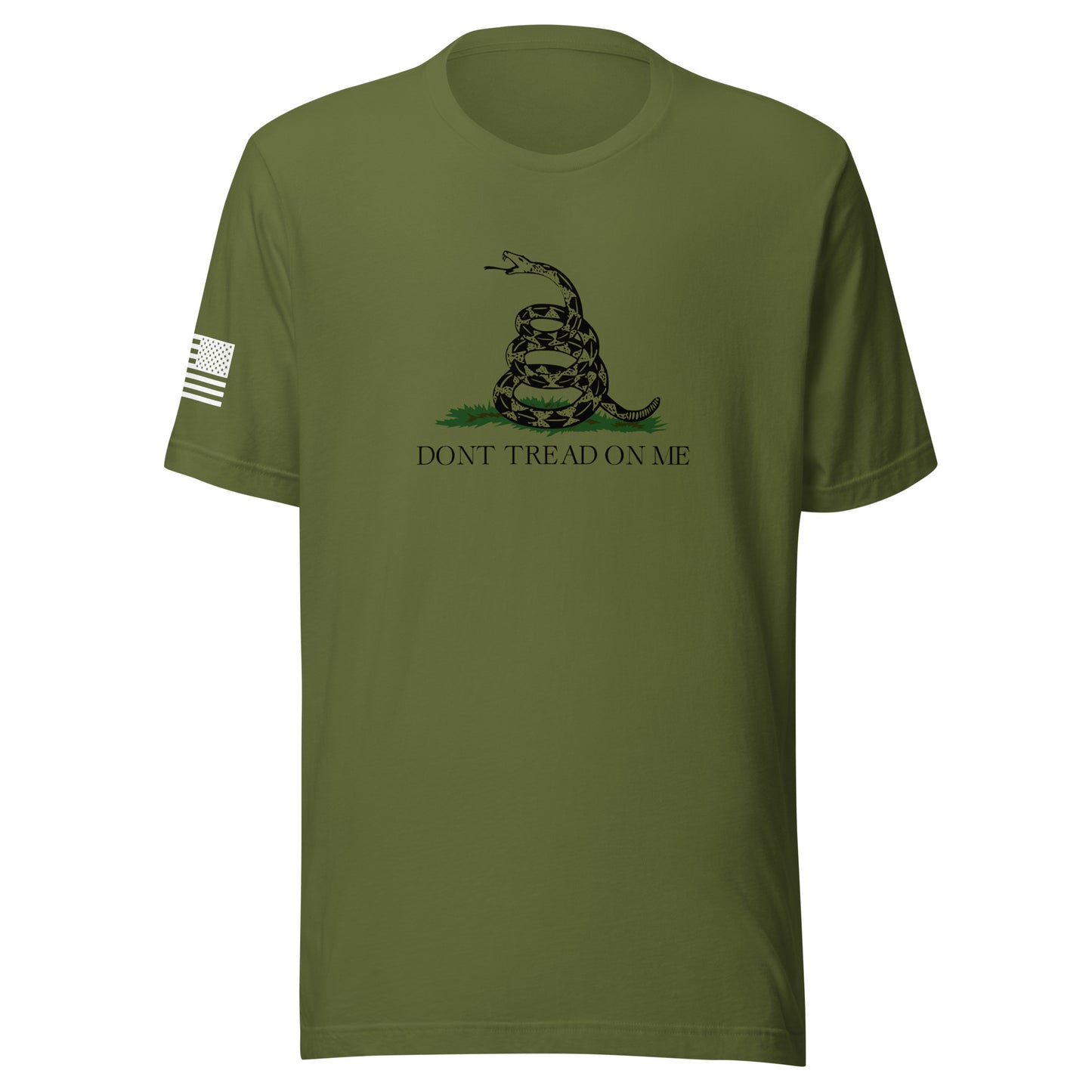 "Don't Tread On Me" | Short Sleeve Jersey T-Shirt | Bella + Canvas T-Shirt Gun Beaver Olive S 