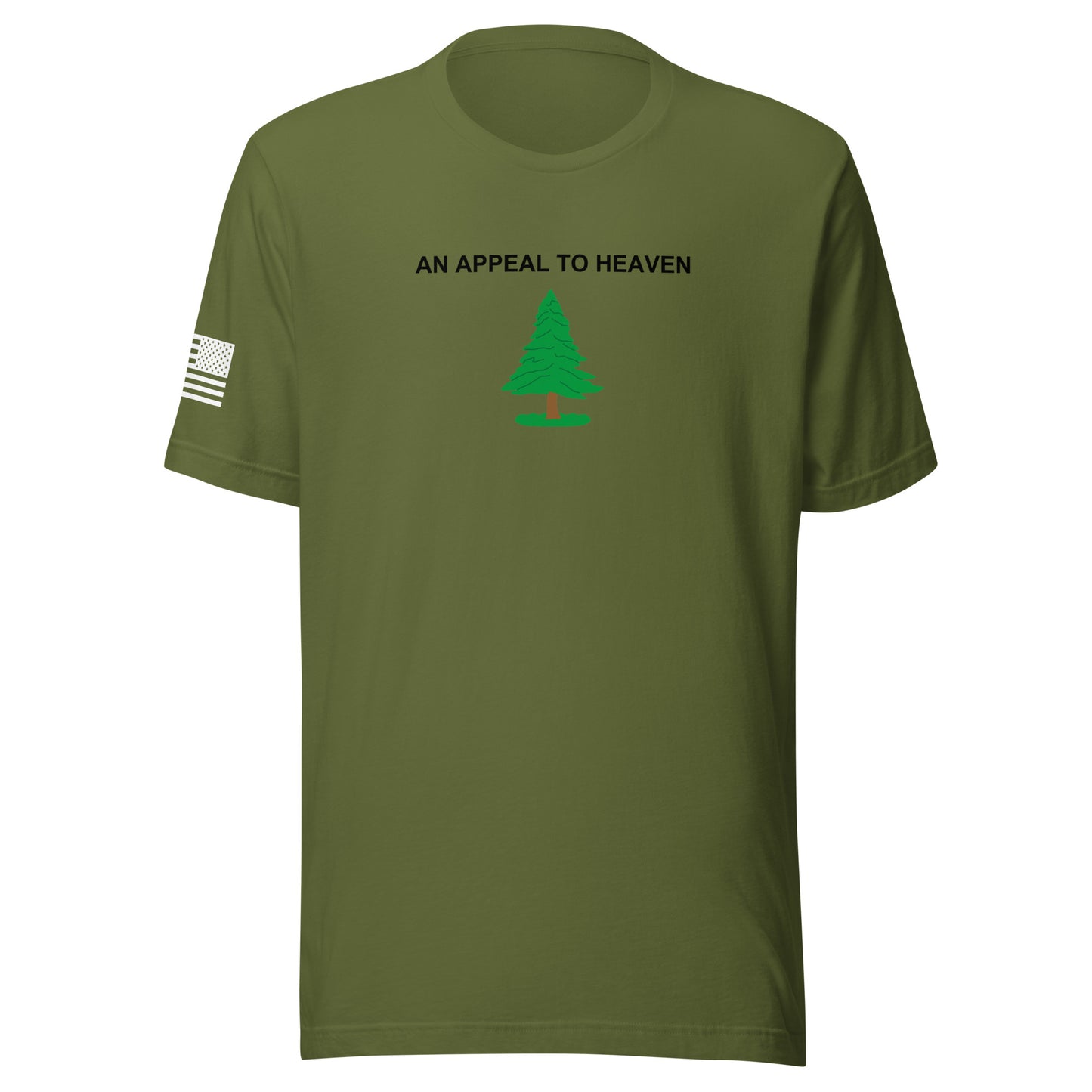 "An Appeal to Heaven" | Short Sleeve Jersey T-Shirt | Bella + Canvas T-Shirt Gun Beaver Olive S 